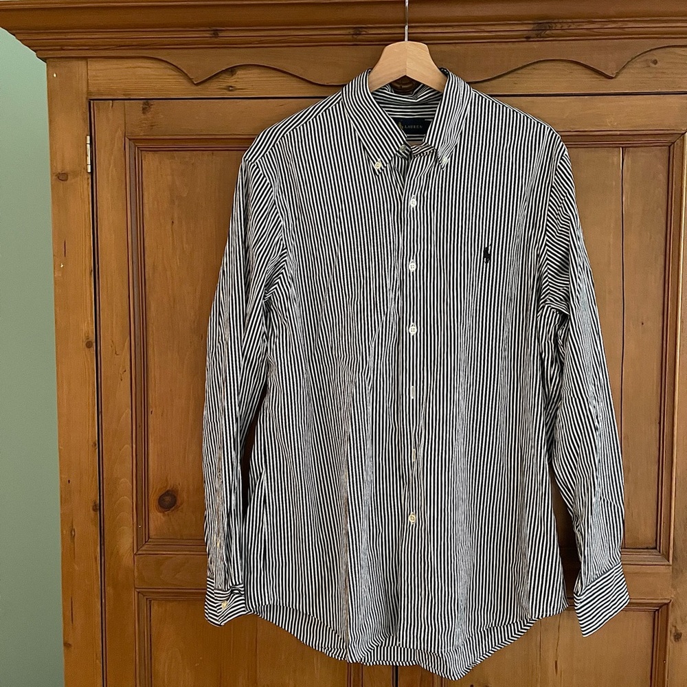 Ralph Lauren Polo Long Sleeve Button Up Men Large